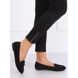 Mocasines negros de mujer 9F127 Negro 2 Mocasines negros de mujer 9F127 Negro 2