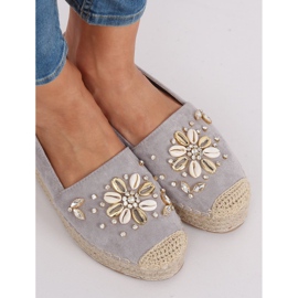 Alpargatas grises para mujer JH96P Gris 3
