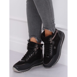 Black JM6825R Negro Zapatilla deportiva de caña alta 2