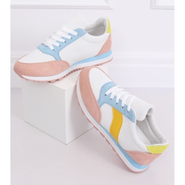 Zapatillas deportivas multicolor BL191P Blanco azul rosa amarillo 1