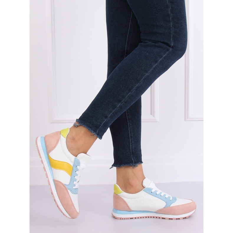 Zapatillas deportivas multicolor BL191P Blanco azul rosa amarillo 2