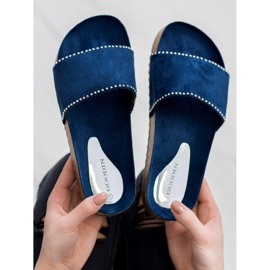Goodin Zapatillas de gamuza azul marino 6