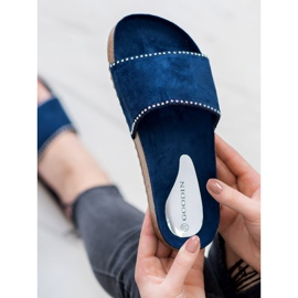 Goodin Zapatillas de gamuza azul marino 5