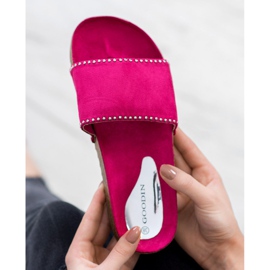 Goodin Zapatillas de gamuza rosado 7