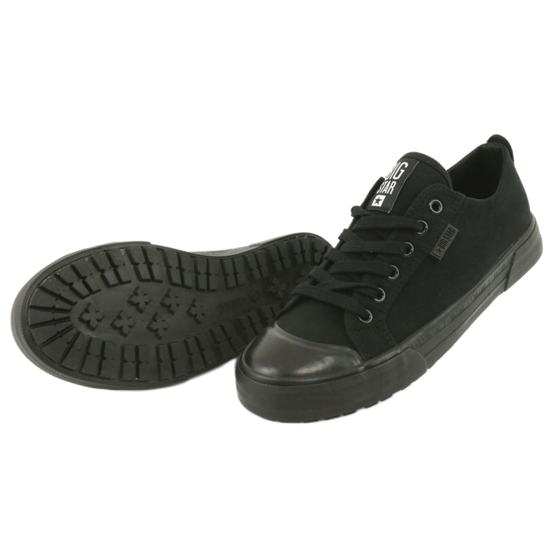 Big Star FF274A080 Sneakers negras para mujeres zapatillas negras negro 4