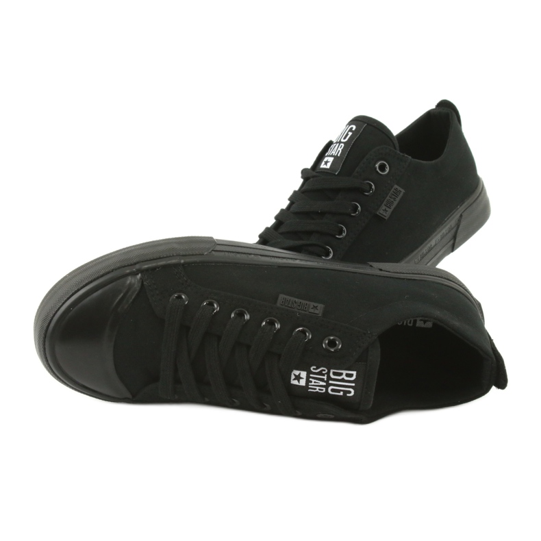 Big Star FF274A080 Sneakers negras para mujeres zapatillas negras negro 5