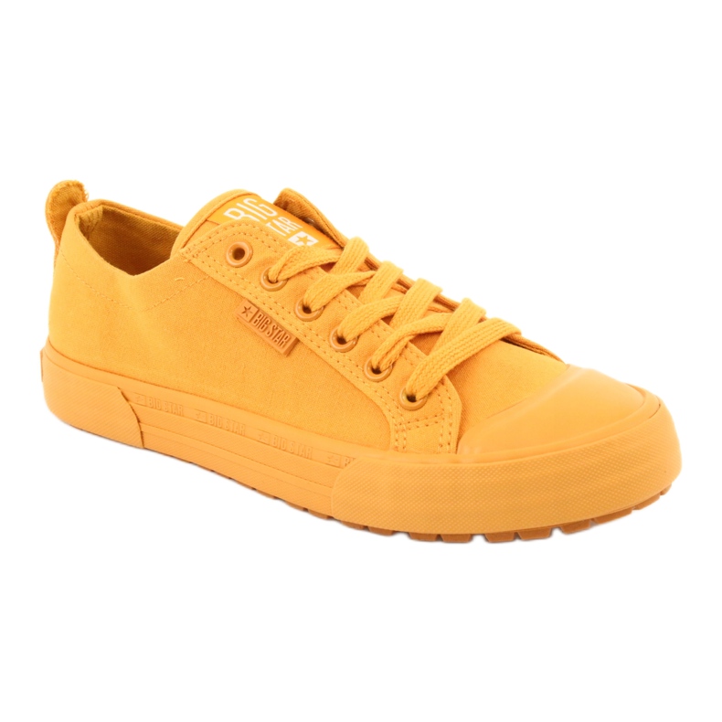Zapatillas amarillas Big Star FF274A086 atadas amarillo 1