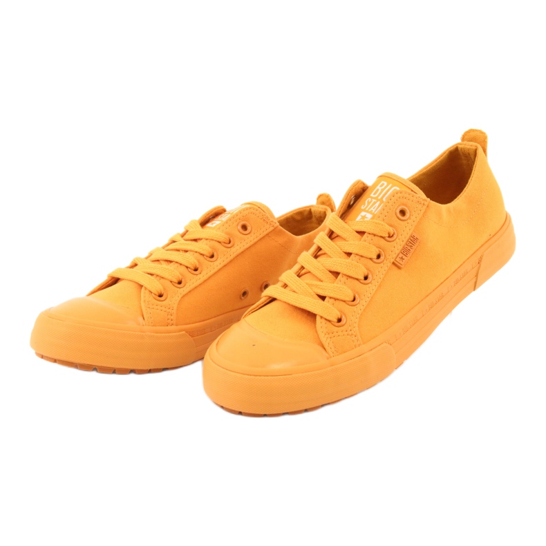Zapatillas amarillas Big Star FF274A086 atadas amarillo 3