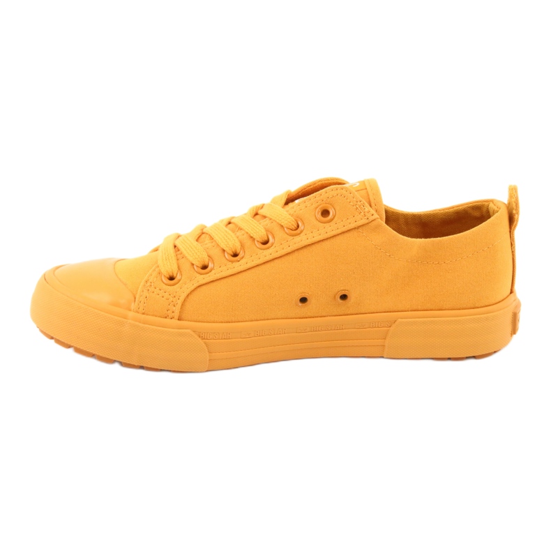 Zapatillas amarillas Big Star FF274A086 atadas amarillo 2