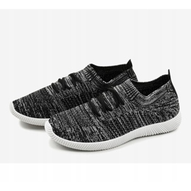 Zapatillas deportivas de hombre gris LW-1801 negro 3