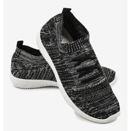 Zapatillas deportivas de hombre gris LW-1801 negro 4