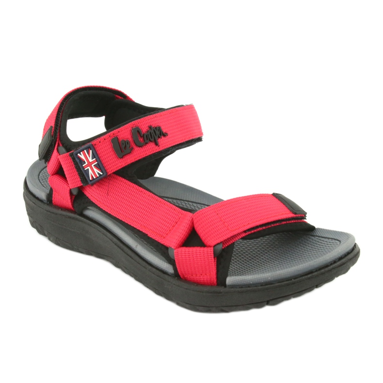 Sandalias con inserto de espuma Lee Cooper LCW-20-34-014 negro rojo 1