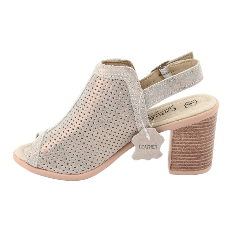Sandalias caladas beige / dorado Filippo DS757 2