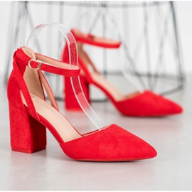Seastar Bombas de gamuza con estilo rojo 4