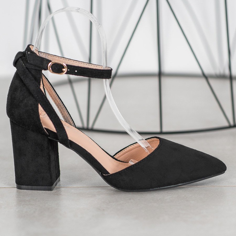 Seastar Bombas de gamuza con estilo negro 2