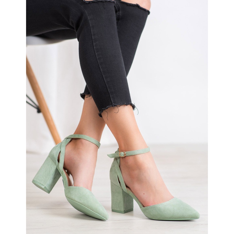 Seastar Bombas de gamuza con estilo verde 1