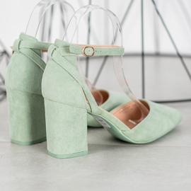 Seastar Bombas de gamuza con estilo verde 4