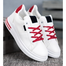 SHELOVET Zapatos deportivos blancos de moda 1 SHELOVET Zapatos deportivos blancos de moda 1