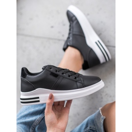 SHELOVET Zapatos deportivos negros de moda 2 SHELOVET Zapatos deportivos negros de moda 2