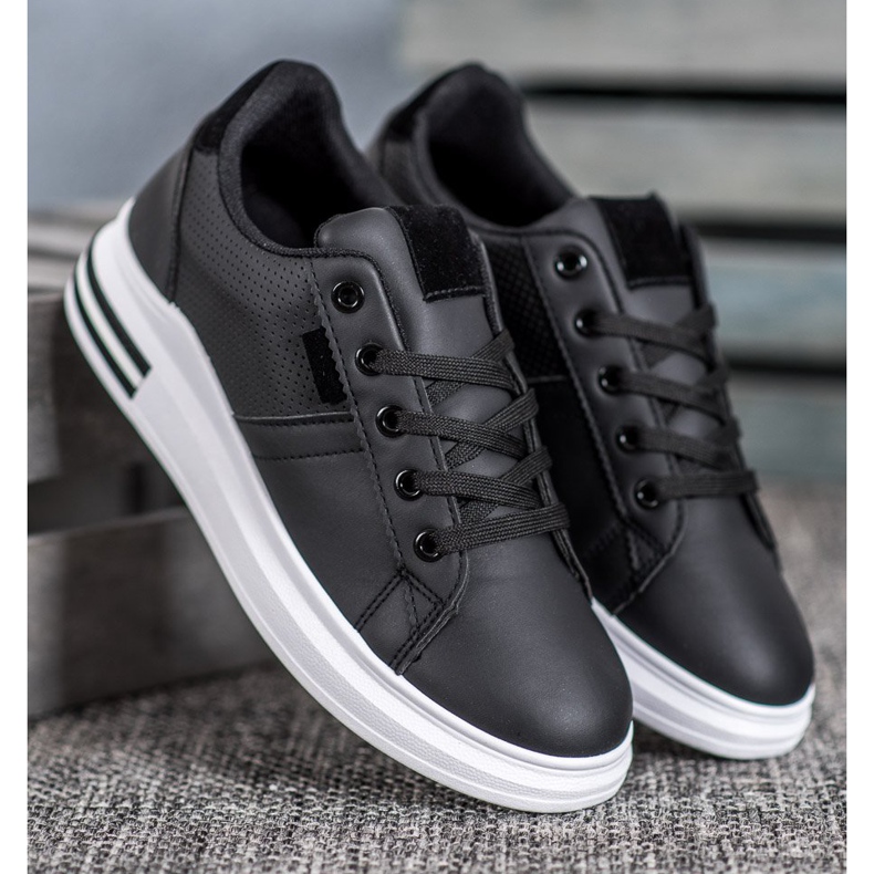 SHELOVET Zapatos deportivos negros de moda 1