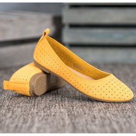 SHELOVET Bailarinas caladas amarillo 4