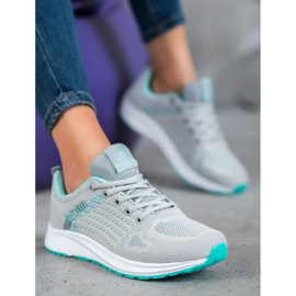 Ax Boxing Calzado deportivo cómodo calado gris verde 1 Ax Boxing Calzado deportivo cómodo calado gris verde 1