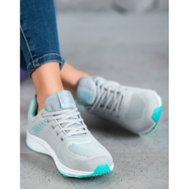 Ax Boxing Calzado deportivo cómodo calado gris verde 2 Ax Boxing Calzado deportivo cómodo calado gris verde 2