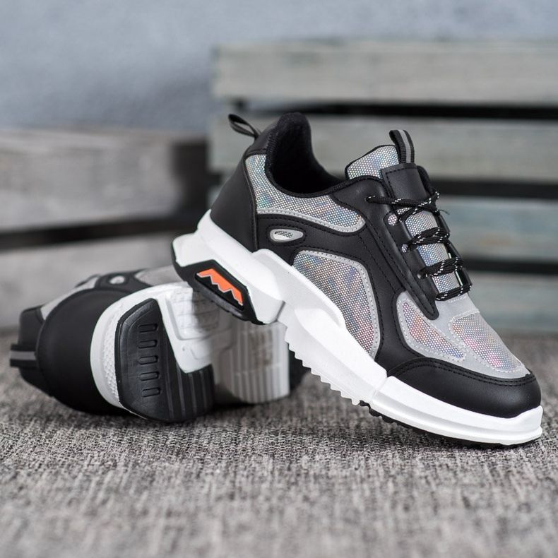 SHELOVET Zapatillas deportivas en la plataforma negro multicolor 1