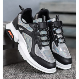 SHELOVET Zapatillas deportivas en la plataforma negro multicolor 2