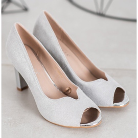 Salones VINCEZA Open Toe gris 2 Salones VINCEZA Open Toe gris 2