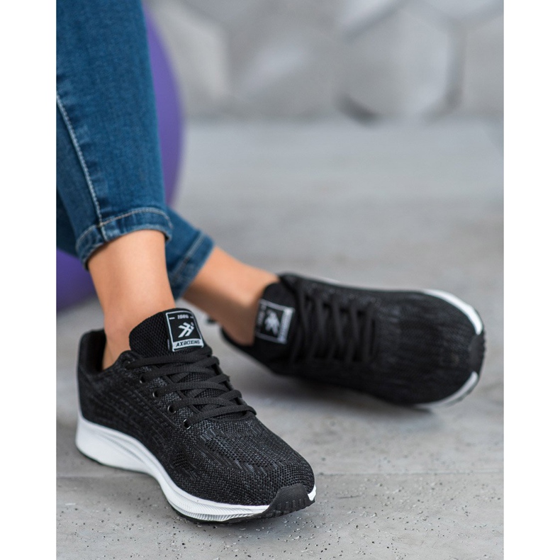 Ax Boxing Calzado deportivo cómodo calado negro 2 Ax Boxing Calzado deportivo cómodo calado negro 2