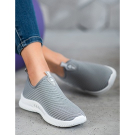 SHELOVET Calzado deportivo sin cordones gris 2