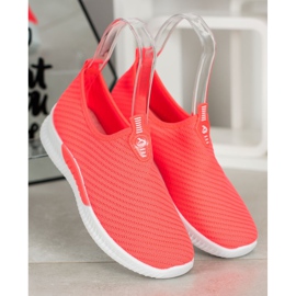 SHELOVET Calzado deportivo sin cordones rosado 3