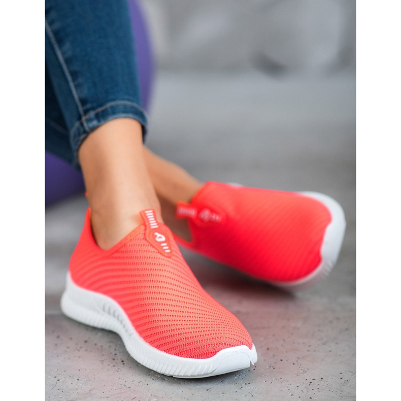 SHELOVET Calzado deportivo sin cordones rosado 2