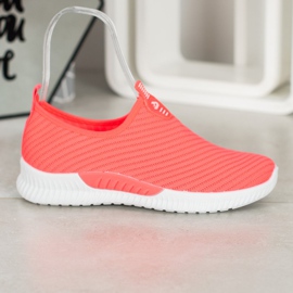 SHELOVET Calzado deportivo sin cordones rosado 4