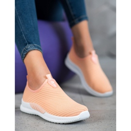 SHELOVET Calzado deportivo sin cordones naranja 1