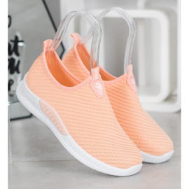 SHELOVET Calzado deportivo sin cordones naranja 4