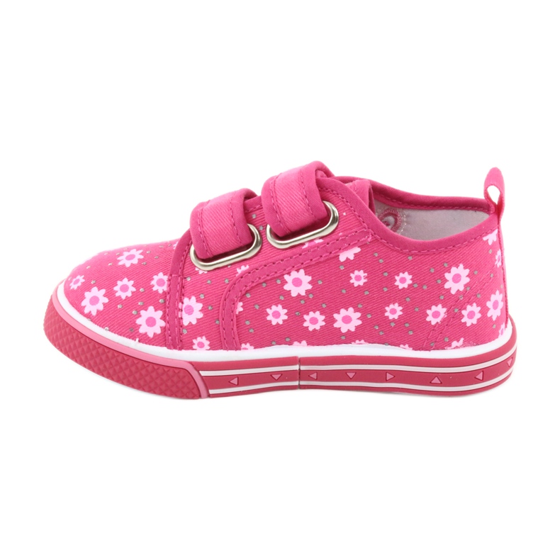 Zapatillas Atletico daisy con velcro rosado 2