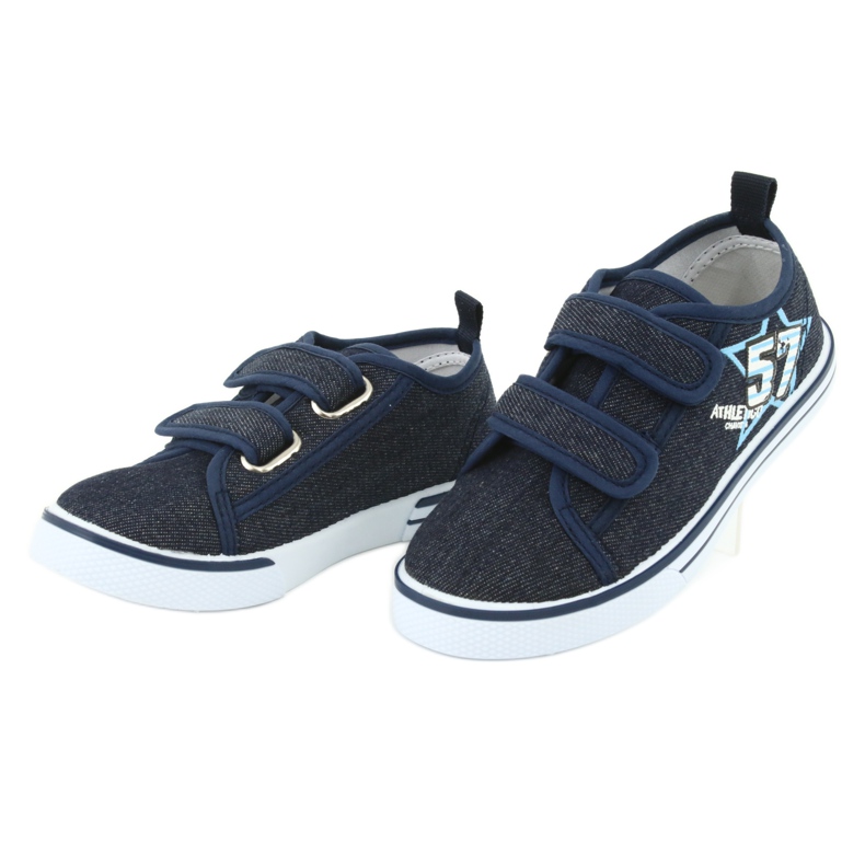 Deportivas velcro Atletico jeans azul marino 3