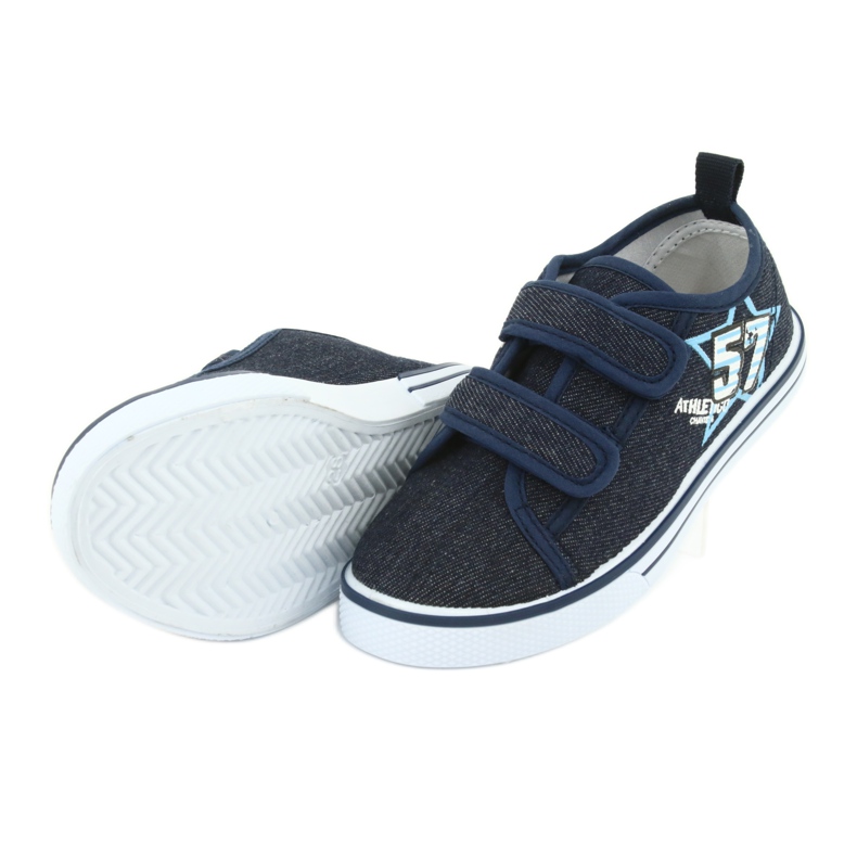 Deportivas velcro Atletico jeans azul marino 5