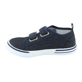 Deportivas velcro Atletico jeans azul marino 2