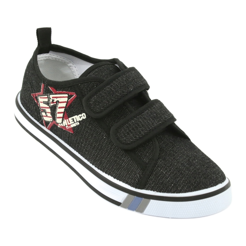 Deportivas velcro Atletico jeans negro 1 Deportivas velcro Atletico jeans negro 1