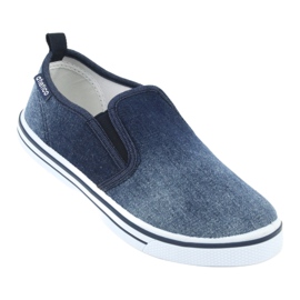 Zapatillas slip-on de mezclilla para niños ATLETICO BAM060 azul 1