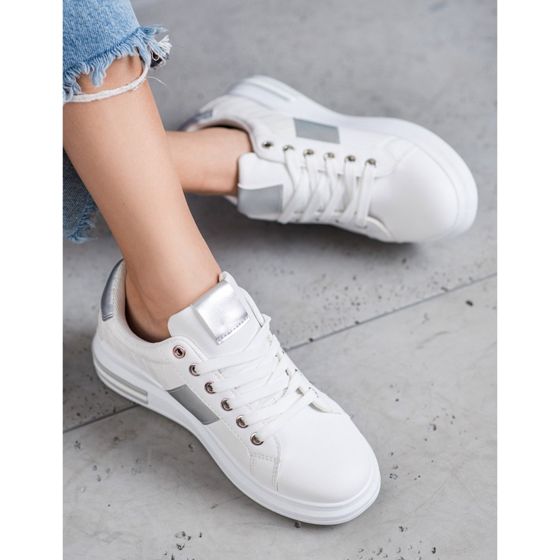 SHELOVET Calzado deportivo con cordones blanco 1 SHELOVET Calzado deportivo con cordones blanco 1