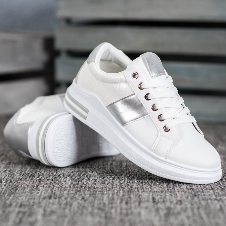 SHELOVET Calzado deportivo con cordones blanco 2 SHELOVET Calzado deportivo con cordones blanco 2