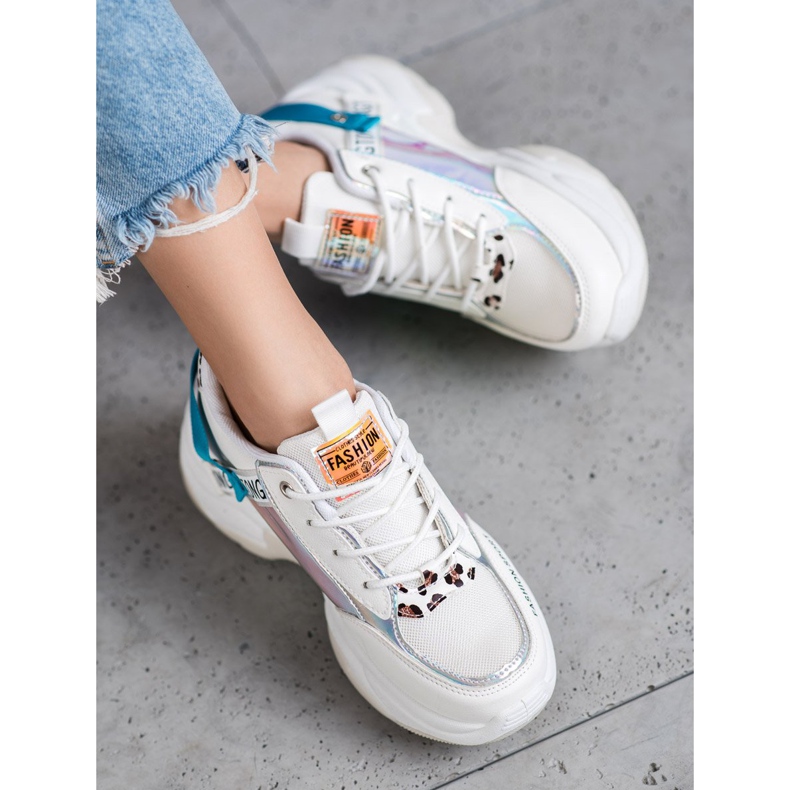 SHELOVET Zapatillas deportivas de moda blanco multicolor 1 SHELOVET Zapatillas deportivas de moda blanco multicolor 1