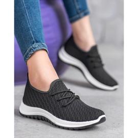 SHELOVET Zapato deportivo calado negro 3