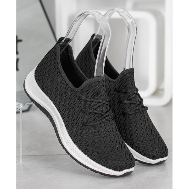 SHELOVET Zapato deportivo calado negro 2