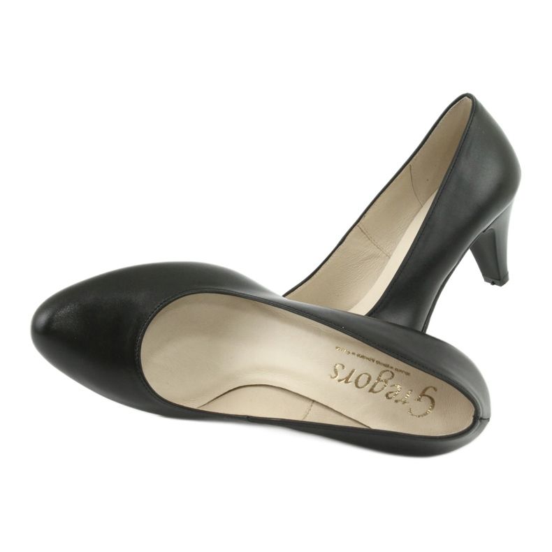 Salón business Gregors 465 de piel negra negro 5