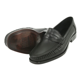 Pilbut Mocasines negros para hombres de Morello Black 01 4